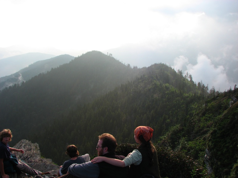 Sunset Watchers On Cliff Top - 1