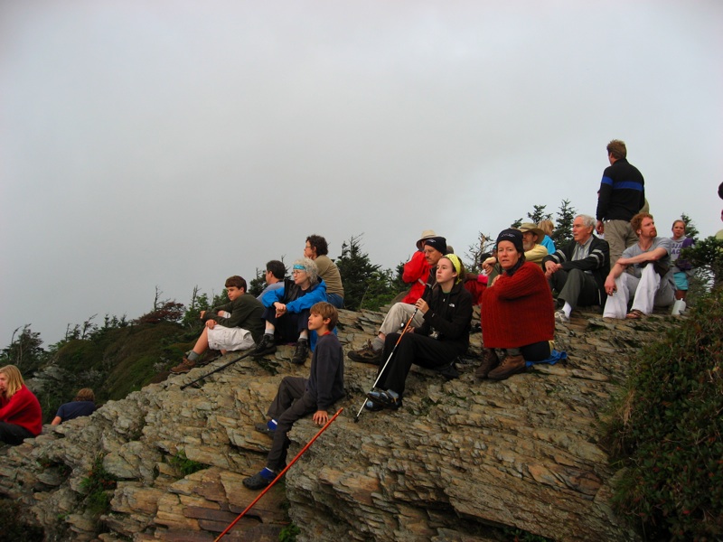 Sunset Watchers On Cliff Top - 2