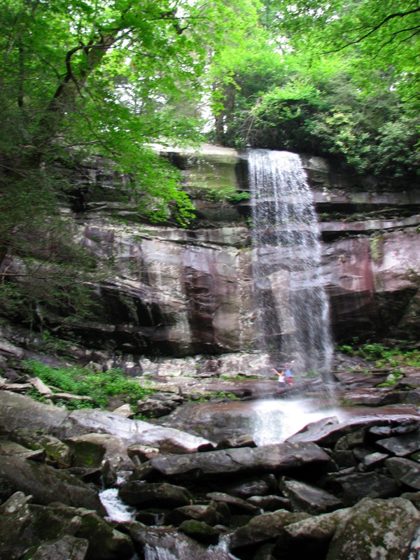 Jonathan & Carol Under Rainbow Falls - 1