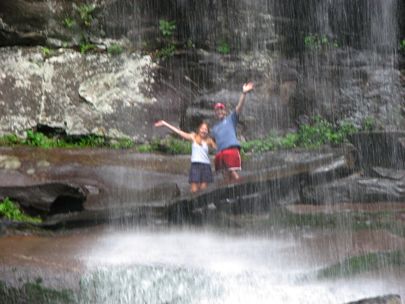 Jonathan & Carol Under Rainbow Falls - 2