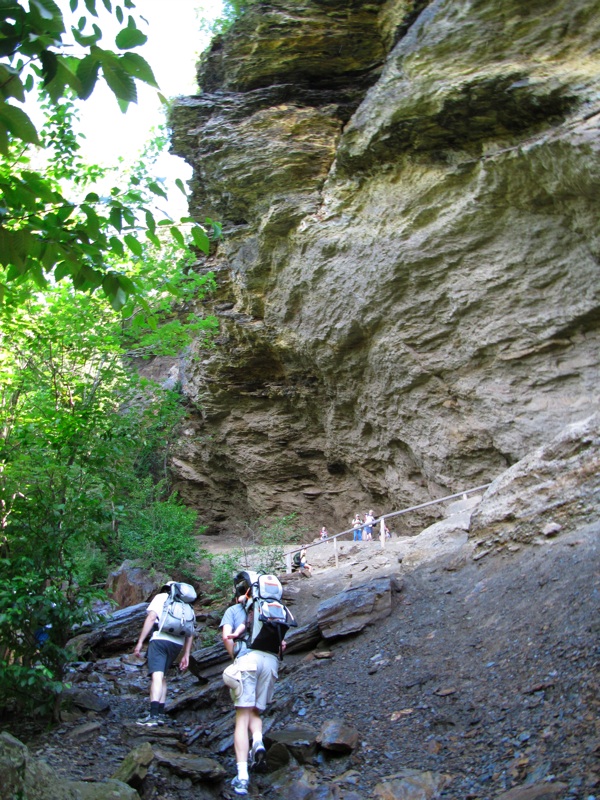 Ascending Alum Cave Bluffs