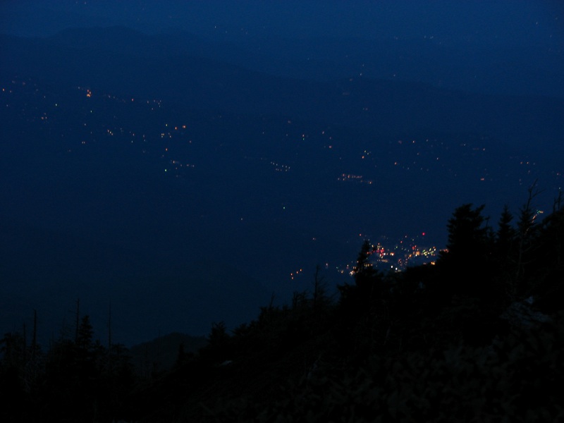 Lights Of Gatlinburg From Cliff Top