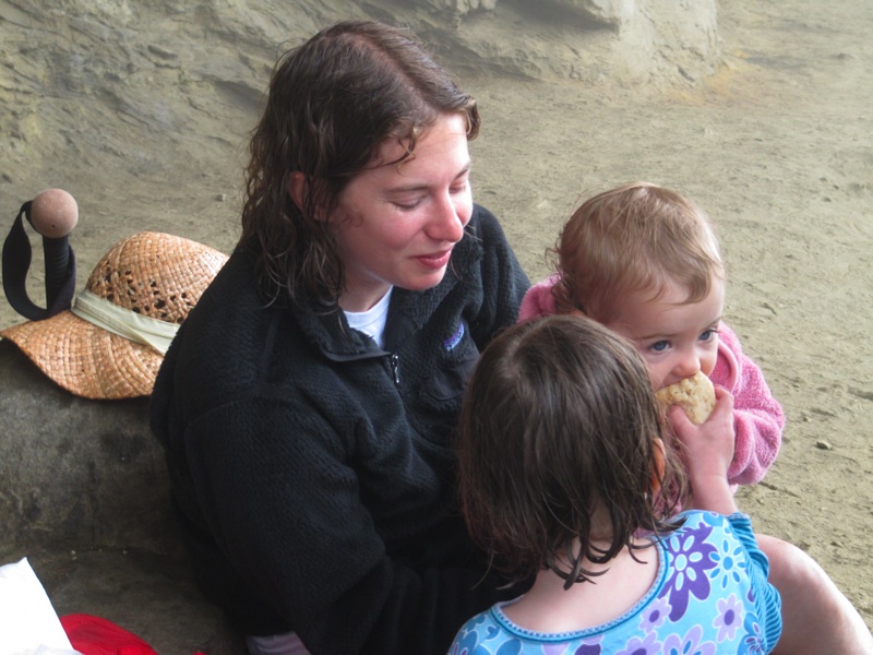 Liz, Isabel & Rachel At Alum Cave Bluff - 1