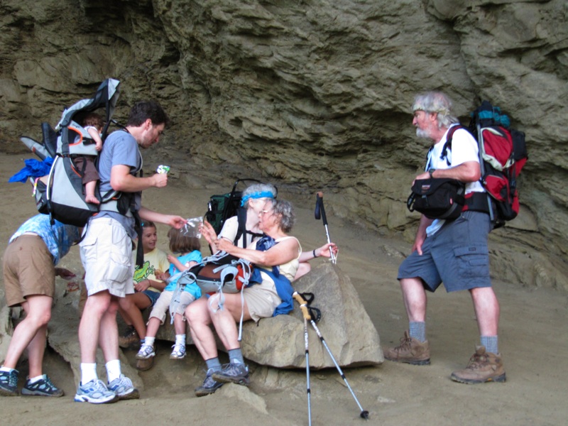 Walkers At Alum Cave Bluffs