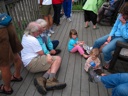 thumbnail of "Rachel, Isabel & Family Outside Dining Hall - 3"
