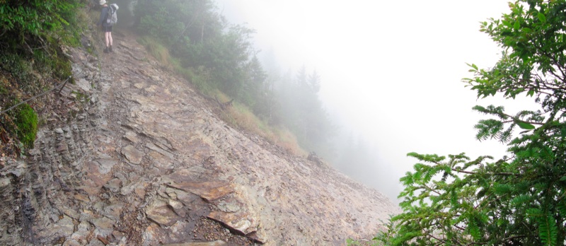 Alum Cave Trail Dropoff Panorama