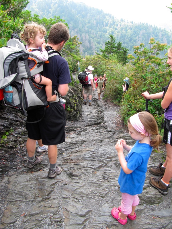 Walkers At Traditional Snack Spot