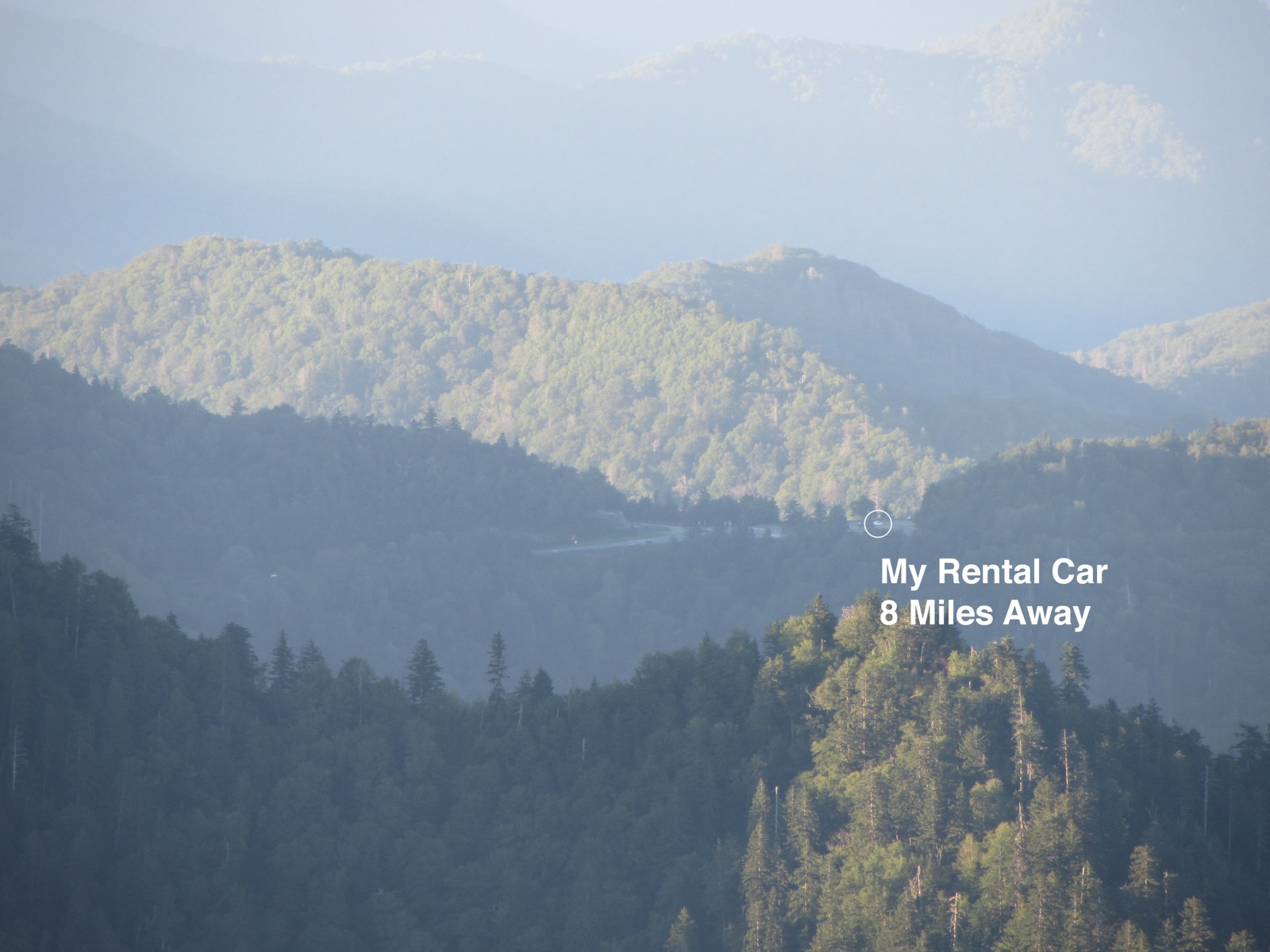 Annotated Newfound Gap Parking Lot