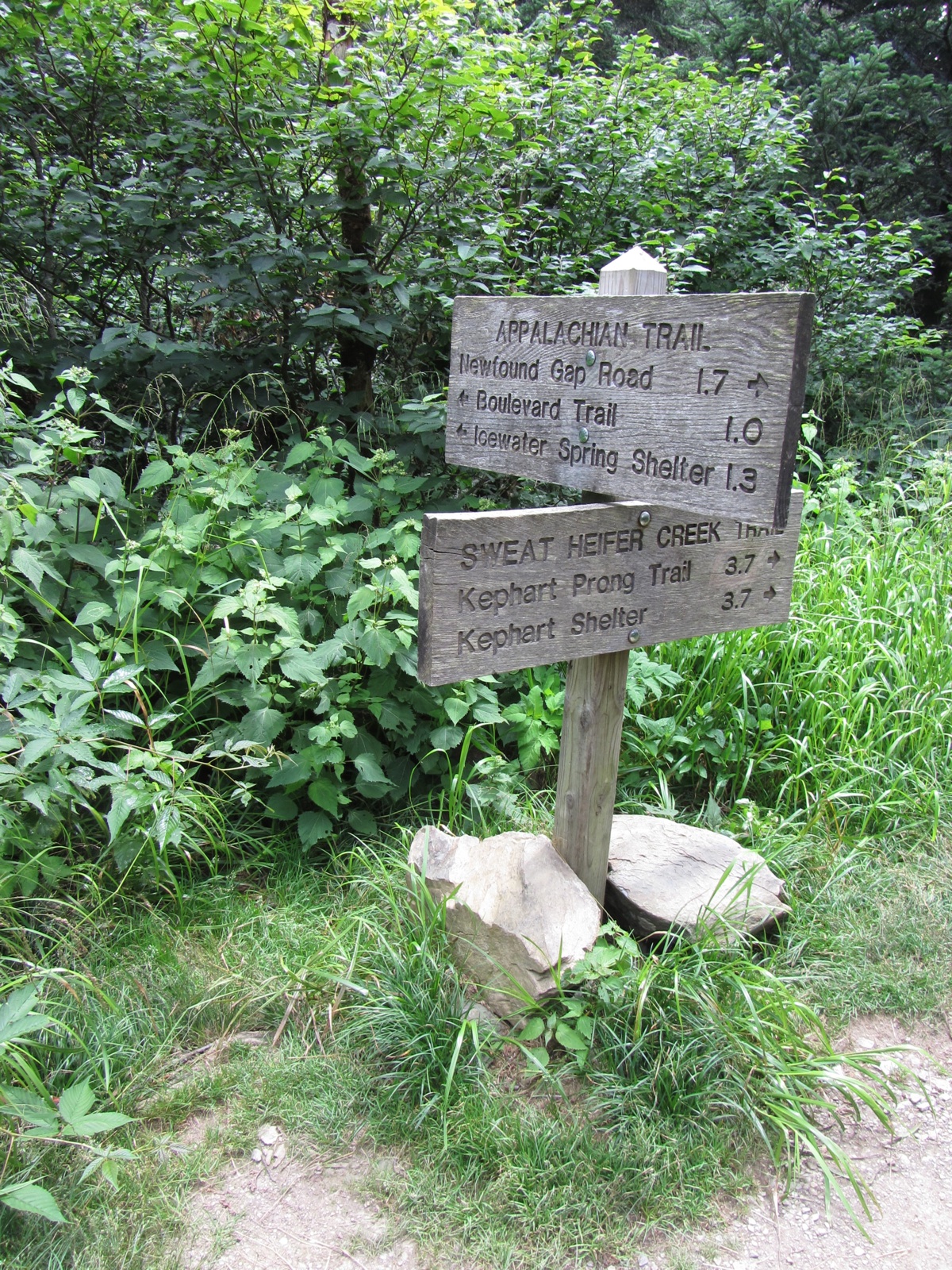 Sweat Heifer Trail Sign