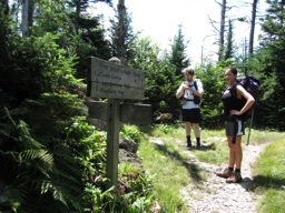 thumbnail of "John & Megan At Myrle Point Trail Sign"