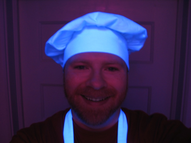 Self Portrait- Chef In Black Light