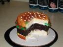 thumbnail of "Hamburger Cake Cut- Side View"