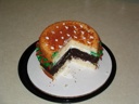 thumbnail of "Hamburger Cake Cut- Top View"