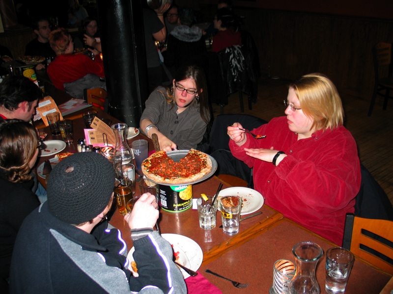 Abby, Betsy And Pizza