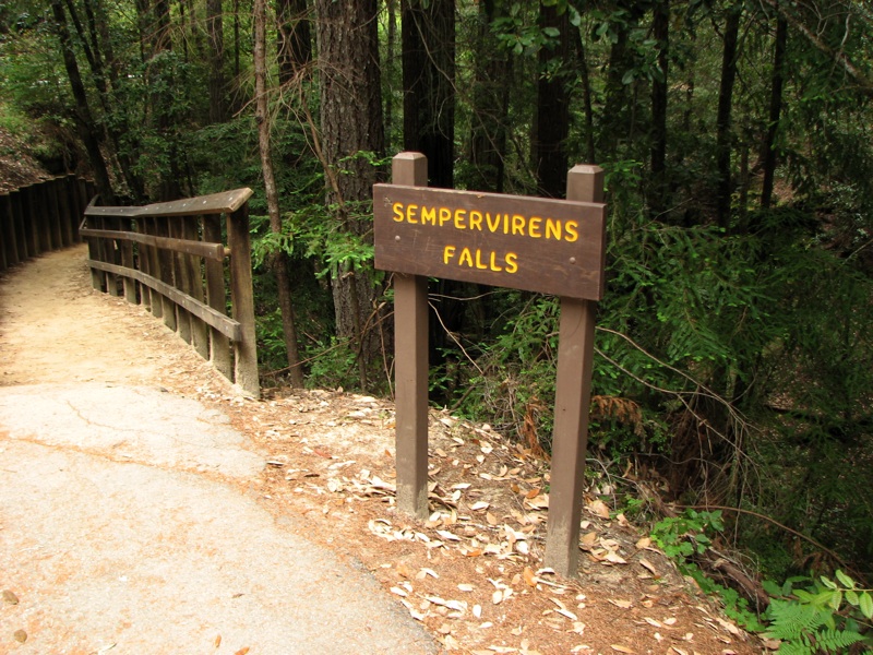 Sempervirens Falls Sign