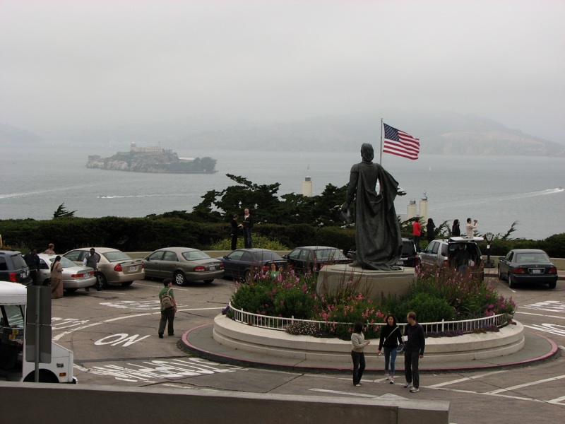 Statue And Alcatraz