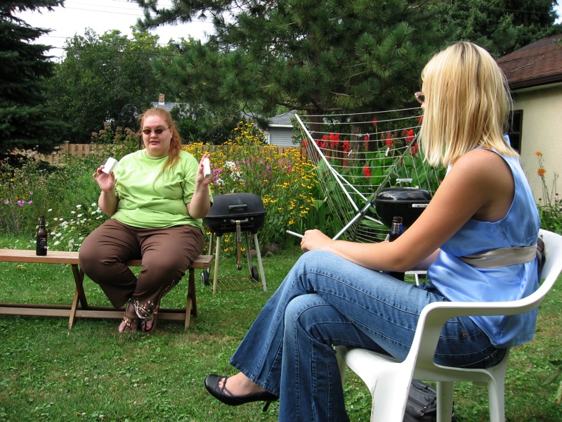 Erika Offers Mint Maple Cigarettes To Courtney