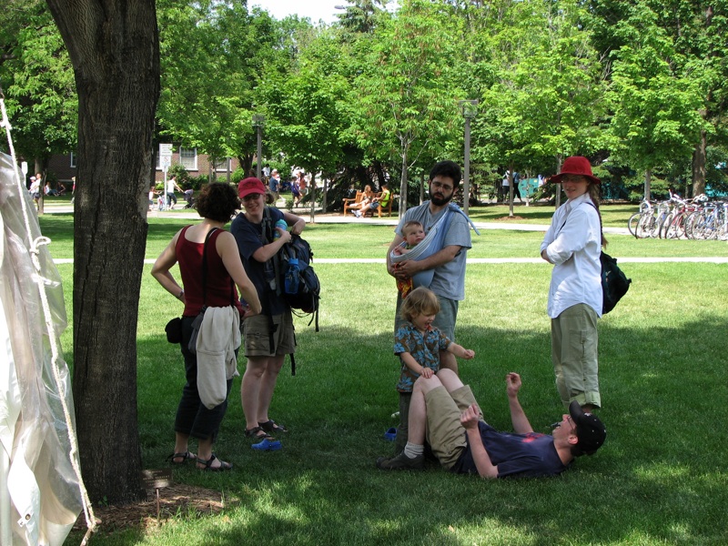 Group On Lawn