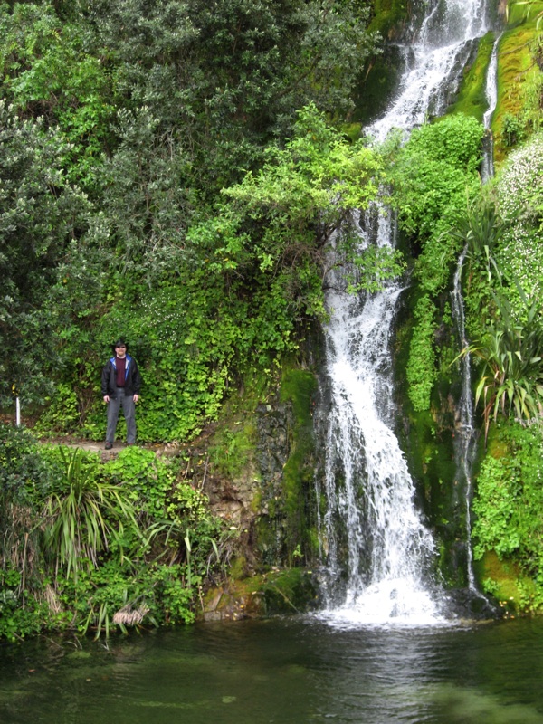 Aaron And The Botanical Gardens Waterfall