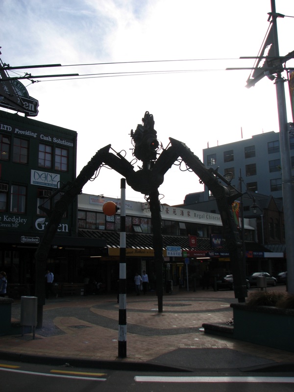 Three Legged Sculpture Outside The Embassy Theater