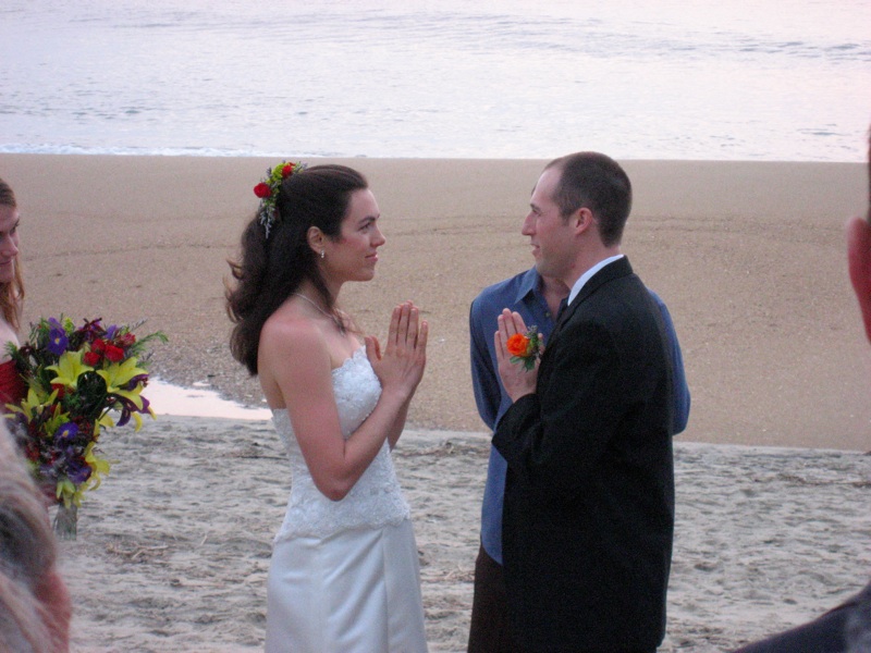 Amy And Eric Exchange Vows - 1