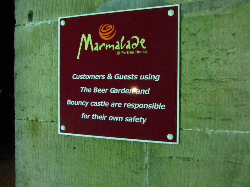 Marmalade Warning Sign