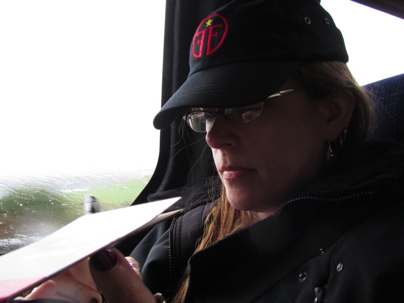 Abby Taking Notes With Hat