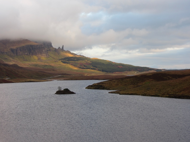 Old Man of Storr Above Loch Leathan