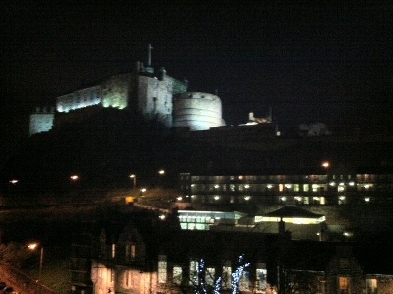 Castle View From Hotel Room - Evening