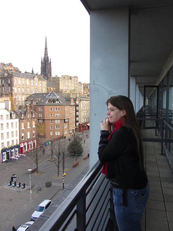 Abby On The Balcony