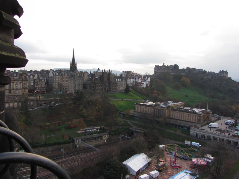 Edinburgh Castle From Scott Monument - 1