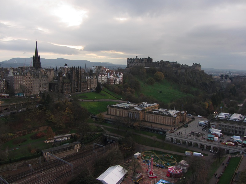 Edinburgh Castle From Scott Monument - 2