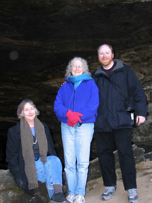 Ann, Joan And Aaron At Aunt Sammie's Cave