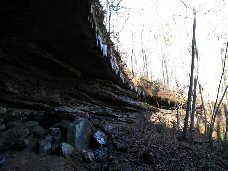 Icicles At The Cave Entrance