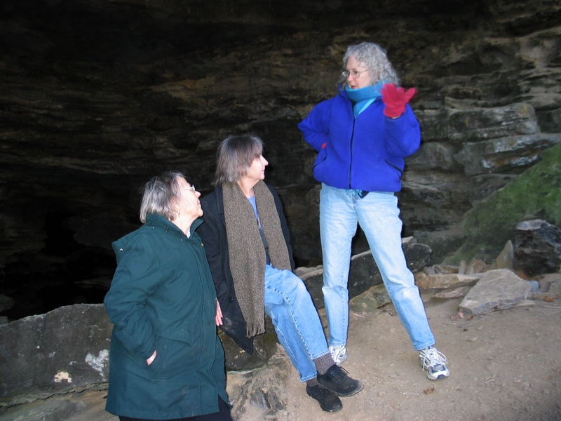 Martha, Ann And Joan At Aunt Sammie's Cave - 2
