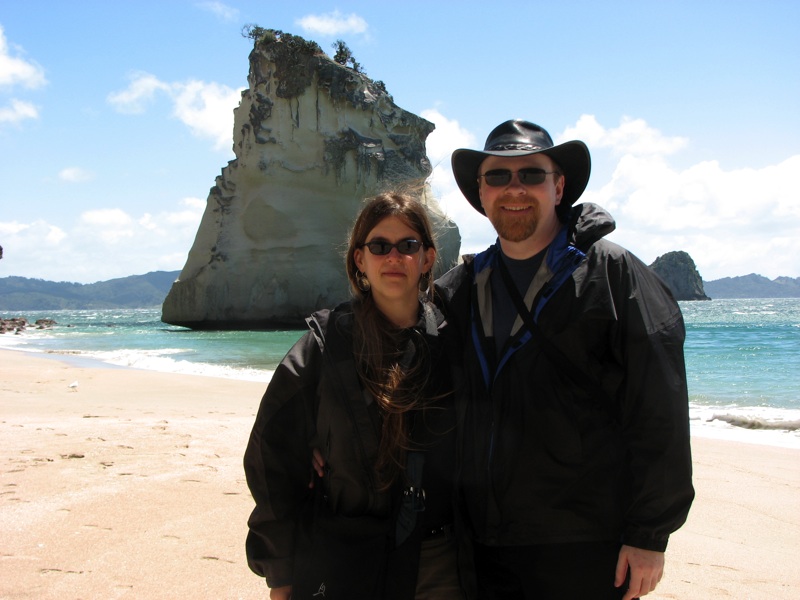 Aaron And Abby At Cathedral Cove