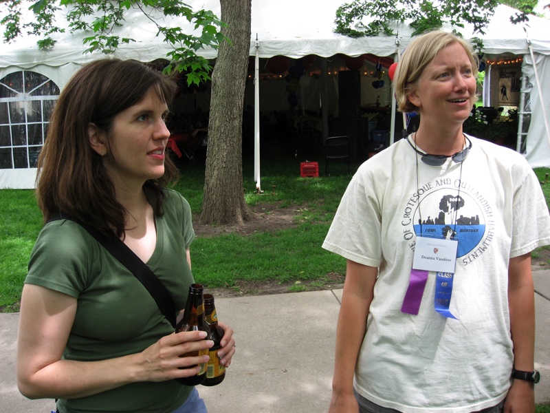 Sara With Beer And Deanna